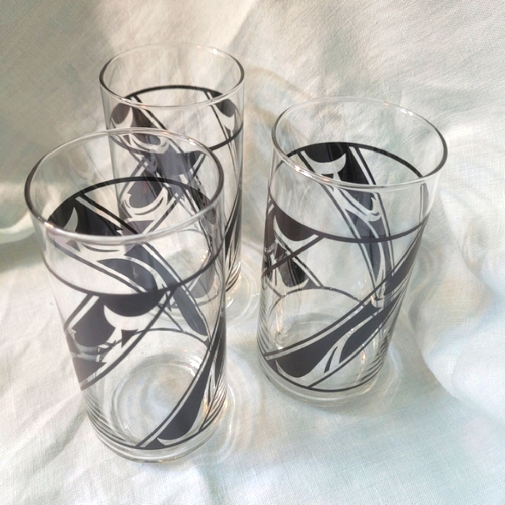 4/$26 Set of 3 Libbey Glass Highball Glasses